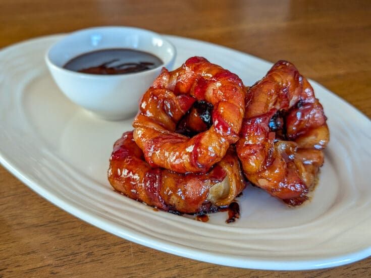 Rondelles d'oignons au bacon